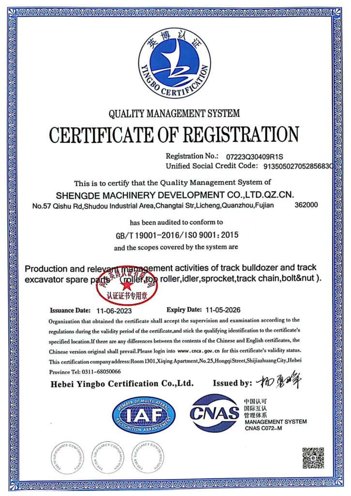 2026 certificate iso9001